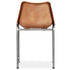 Swen Studio -  Dining Chairs 6 pcs Brown and Beige Real Leather and Canvas